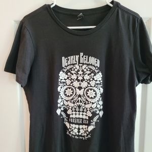 Floral Skull Graphic T-Shirt